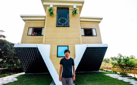'Độc nhất vô nhị' miền Tây: Ngôi nhà 'chổng ngược' giữa làng hoa Sa Đéc 