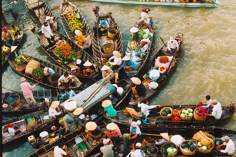 Chợ nổi Cái Răng : được lọt vào top 1 trong 5 chợ nổi đẹp và thú vị nhất  châu Á